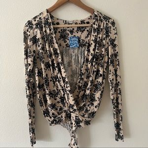 FREE PEOPLE FLORAL PRINTED BODY SUIT